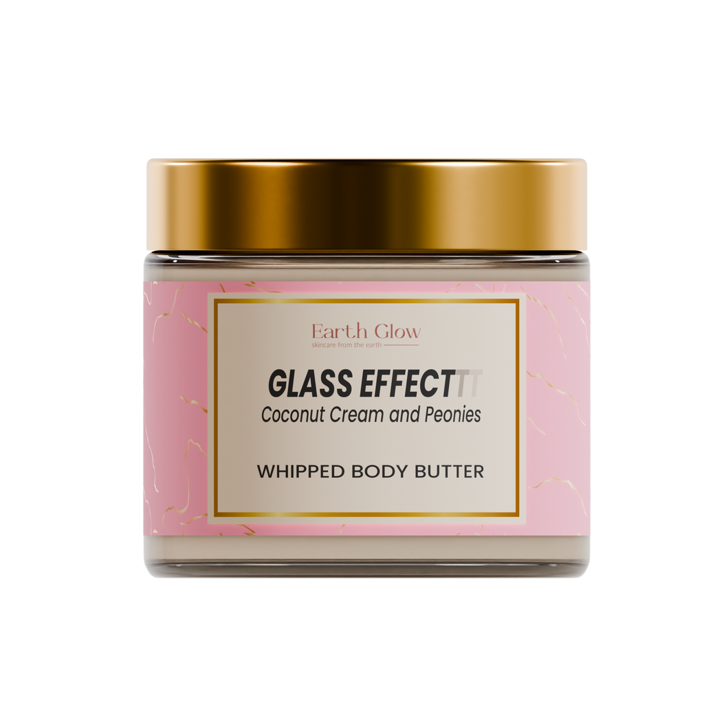 Glass Effect, Velvety Whipped Body Butter l Coconut Cream & Peonies