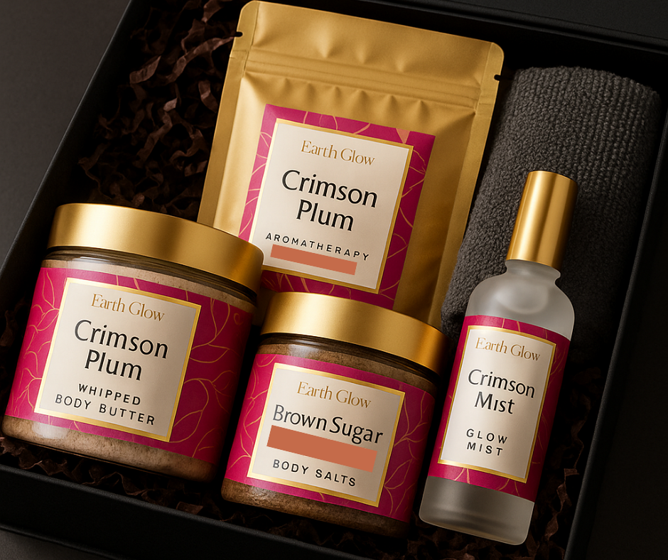 Holiday Rituals Gift Set | Crimson Plum  ~ Beautifully Boxed, Ready to Gift ~
