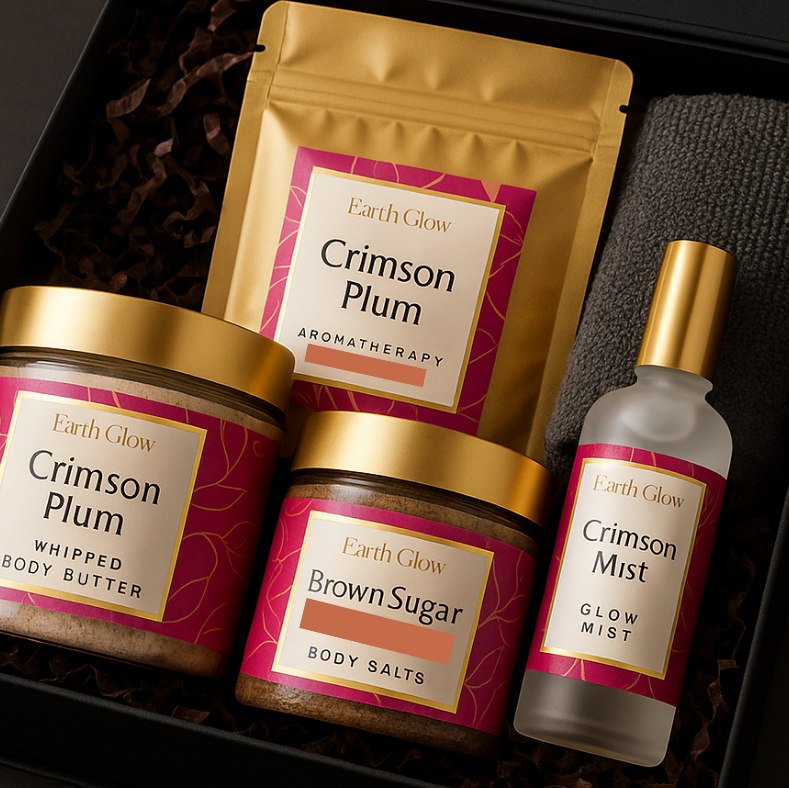 Holiday Rituals Gift Set | Crimson Plum  ~ Beautifully Boxed, Ready to Gift ~
